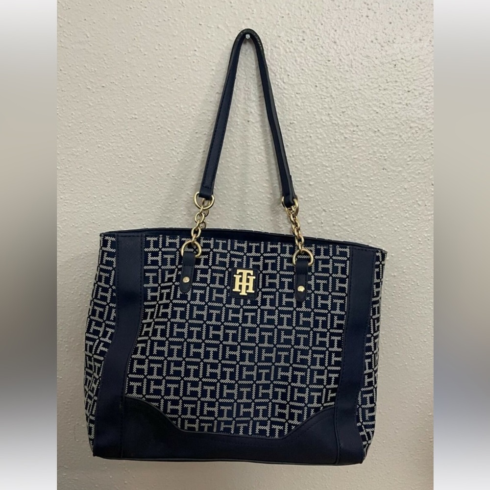 Tommy Hilfiger Woman's Tote Bag Purse Monogram
